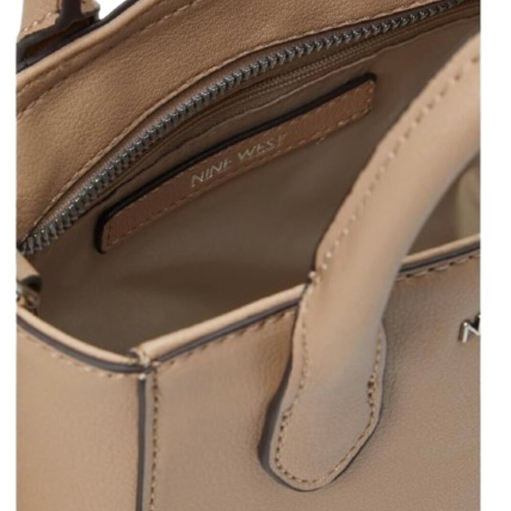 NWT Nine West Maysenn Mini Crossbody Purse Satchel Barely Nude 👜 - Picture 3 of 9